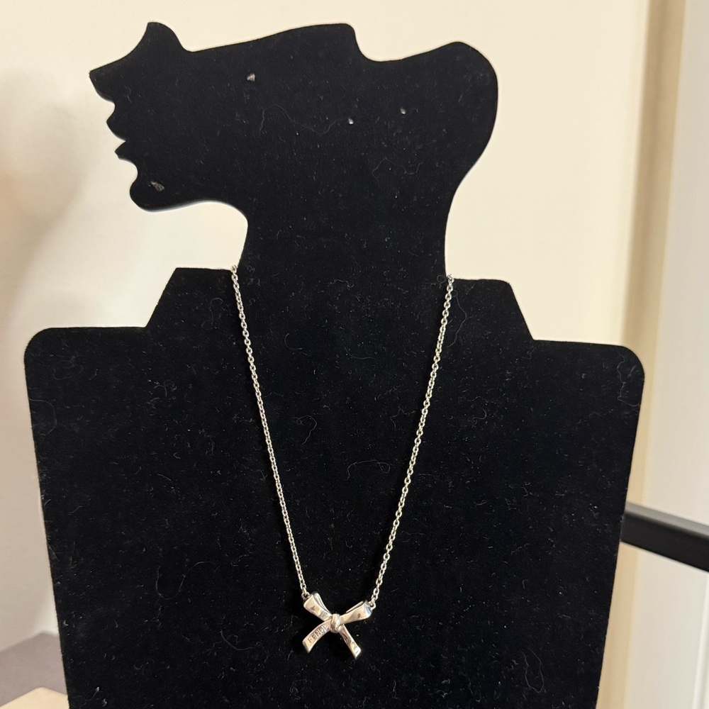 Fendi Bow Pendant Necklace